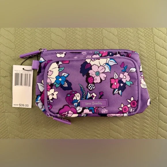 Vera Bradley Lighten Up Compact Organizer Case Enchanted Garden NWT’s - Picture 2 of 9